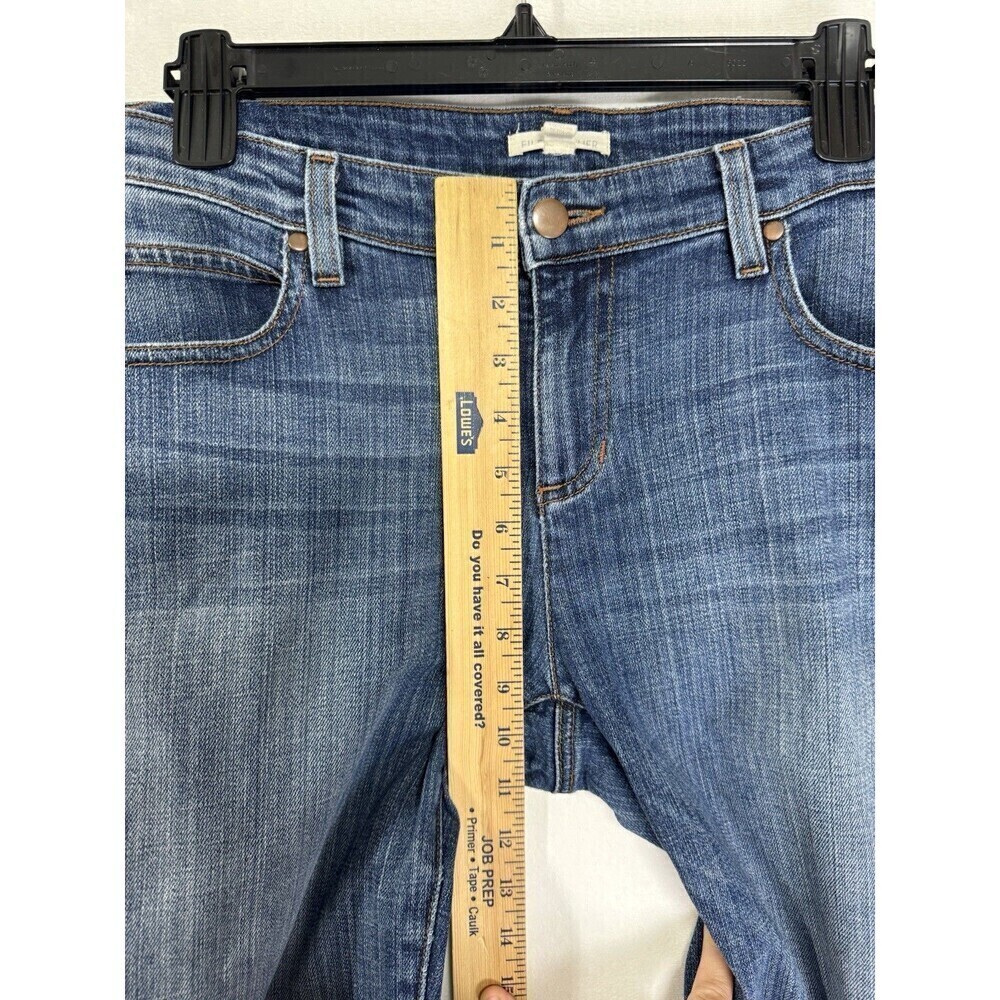 Eileen Fisher Jeans Womens 8 Blue Straight Leg Cotton Stretch Medium Wash Denim - Picture 8 of 9